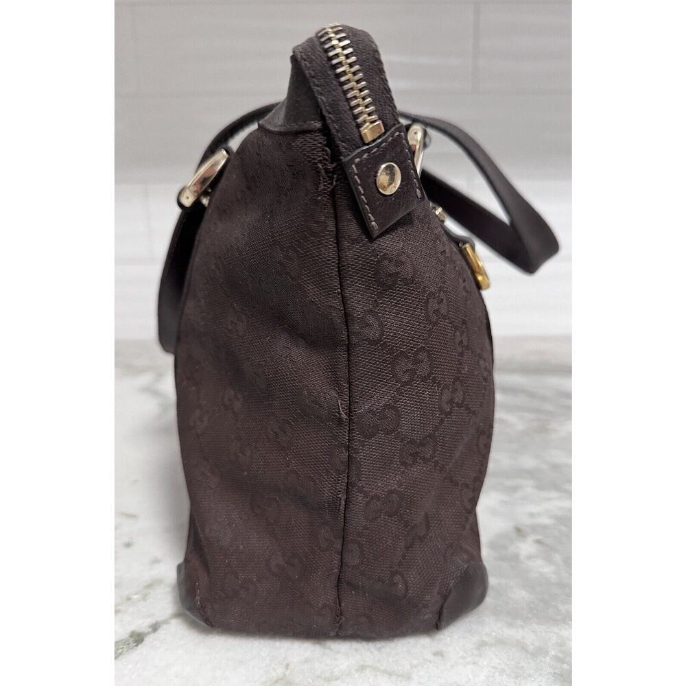 Auth Gucci GG Canvas Brown Abbey Tote Handbag - Picture 4 of 16